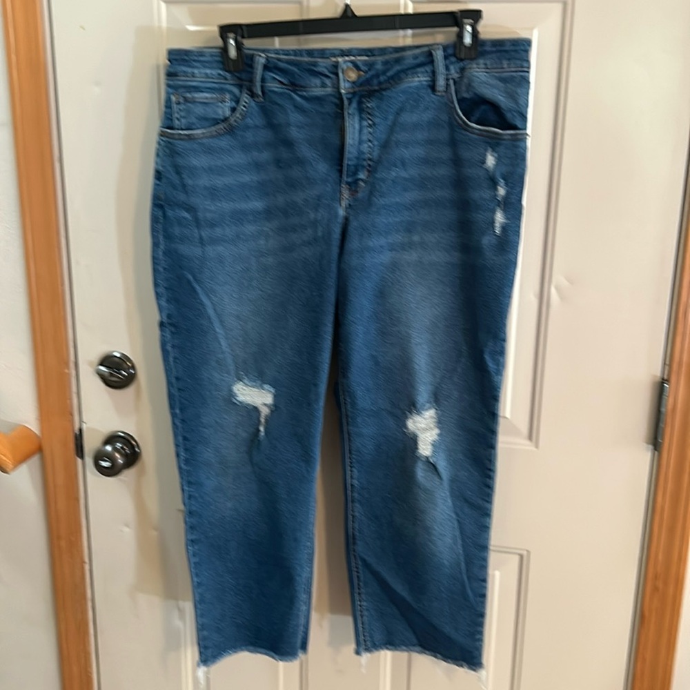 Ava & Viv Women’s Distressed Jeans, Size 18W